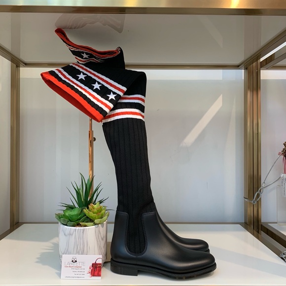 Givenchy Shoes - Givenchy Black THIGH SOCK BOOTS SIZE 36